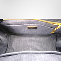 Prada Preowned Luxury Black DEMIN 2-Way Canapa Bag Inside View - Antonio & Co.