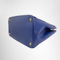 Prada Preowned Luxury Blue Saffiano Bag - Antonio & Co. Bottom Side View1