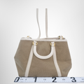 Prada Preowned Luxury Logo Jacquard Tote Bag Back View - Antonio & Co.