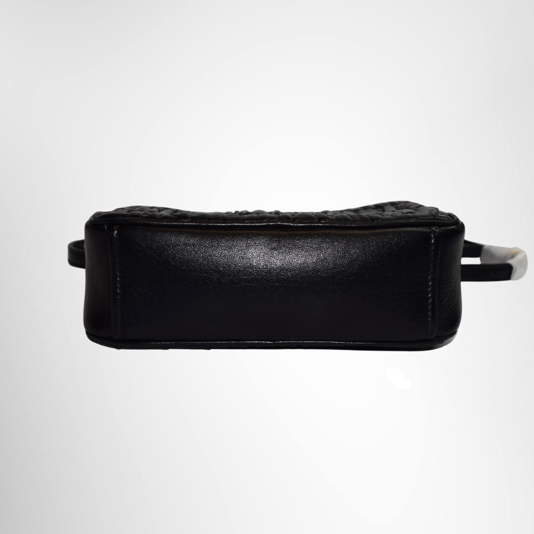 Prada Preowned Luxury Nappa Gaufre Camera Bag Bottom View