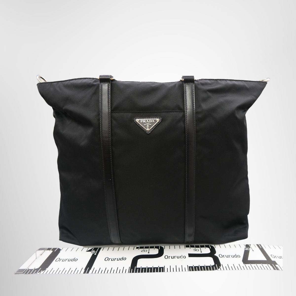 Prada Nylon 2-Way Shoulder Tote Bag – Black