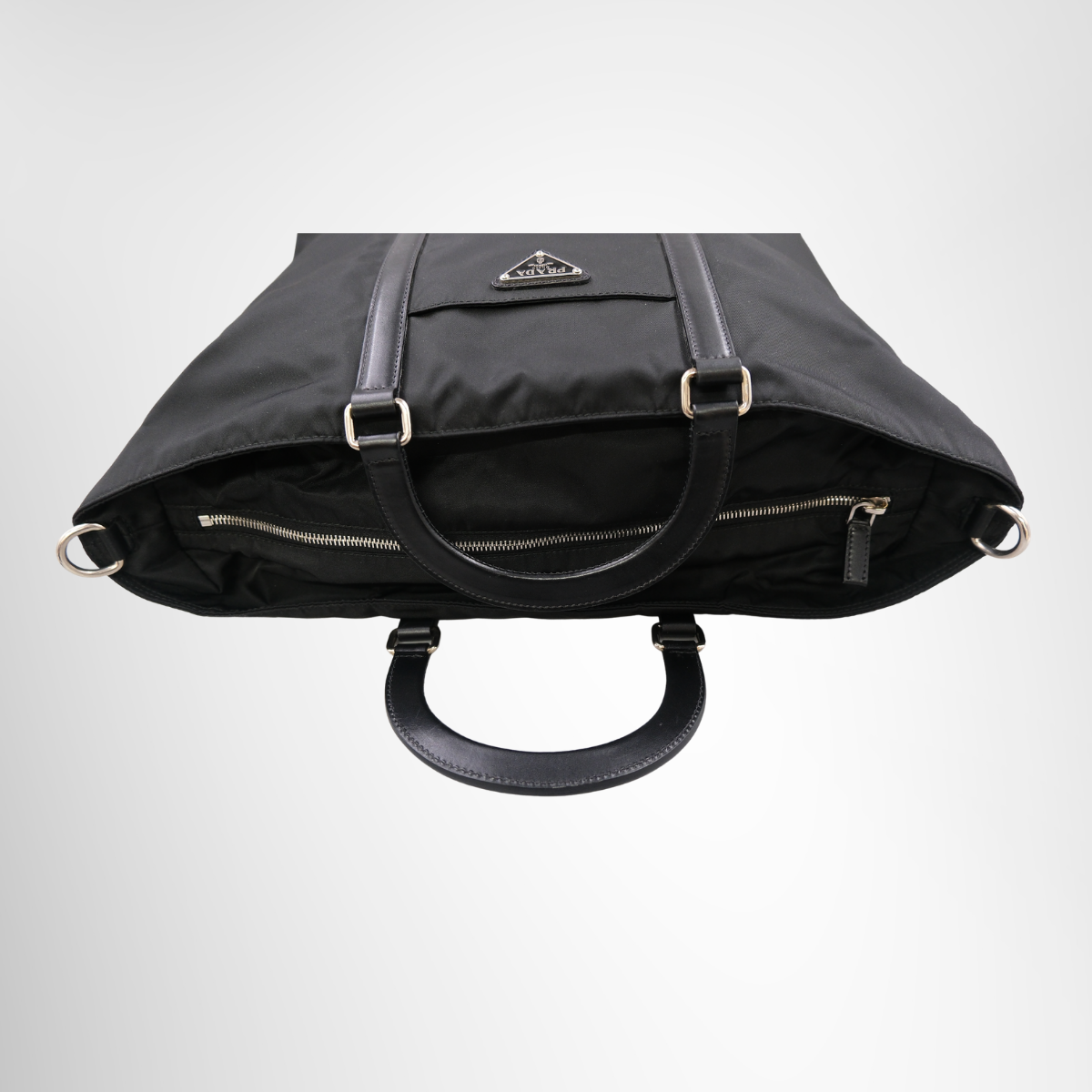 Prada Nylon 2-Way Shoulder Tote Bag – Black