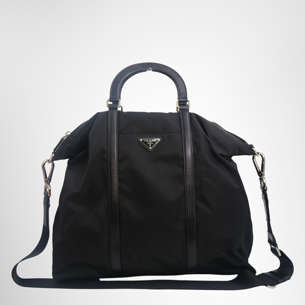 Prada Preowned Luxury Nylon 2-Way Shoulder Bag Front Page - Antonio & Co.