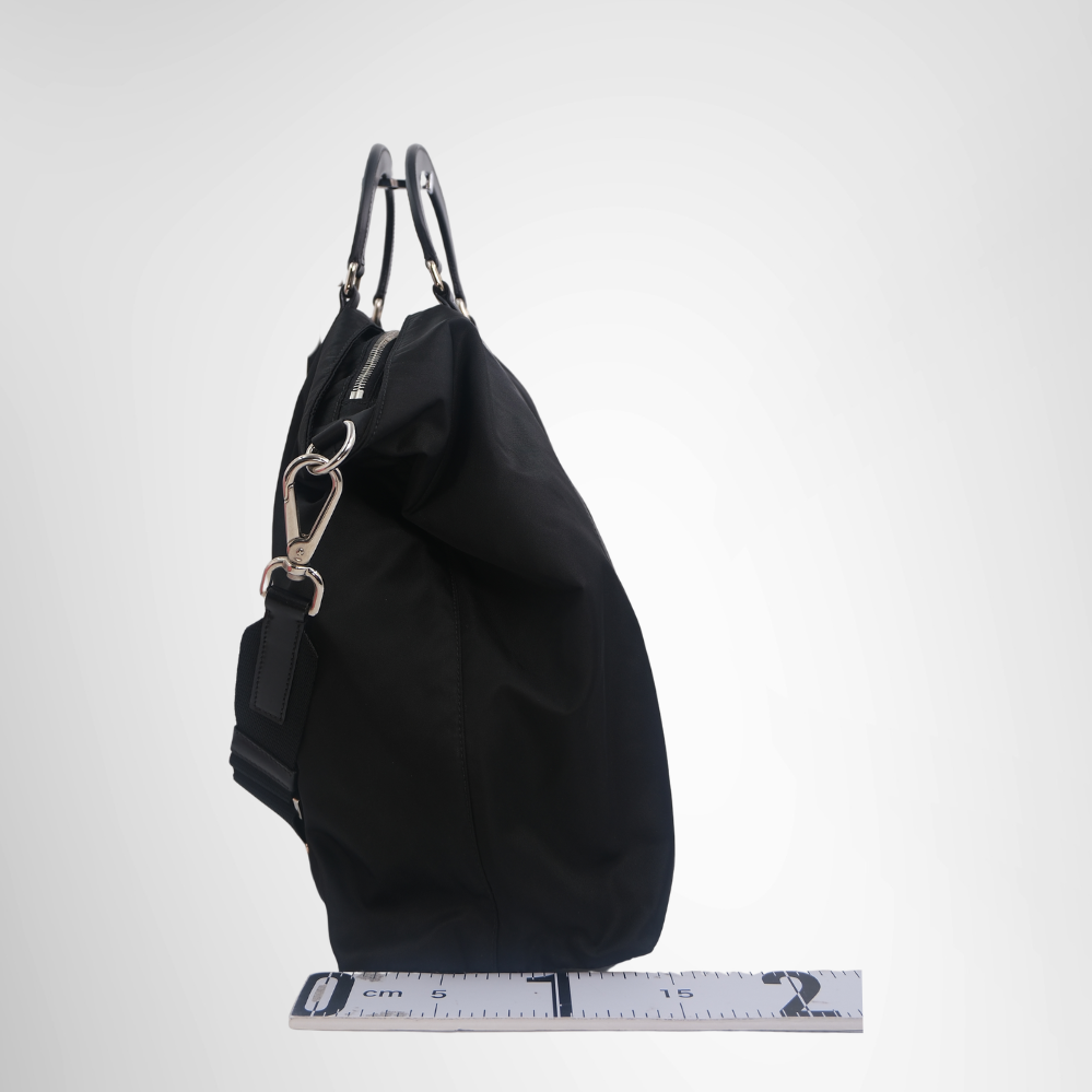 Prada Preowned Luxury Nylon 2-Way Shoulder Bag Side View - Antonio & Co.