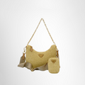 Prada Preowned Luxury Re-Edition 2005 Crochet Bag Front Page With Mini Pouch