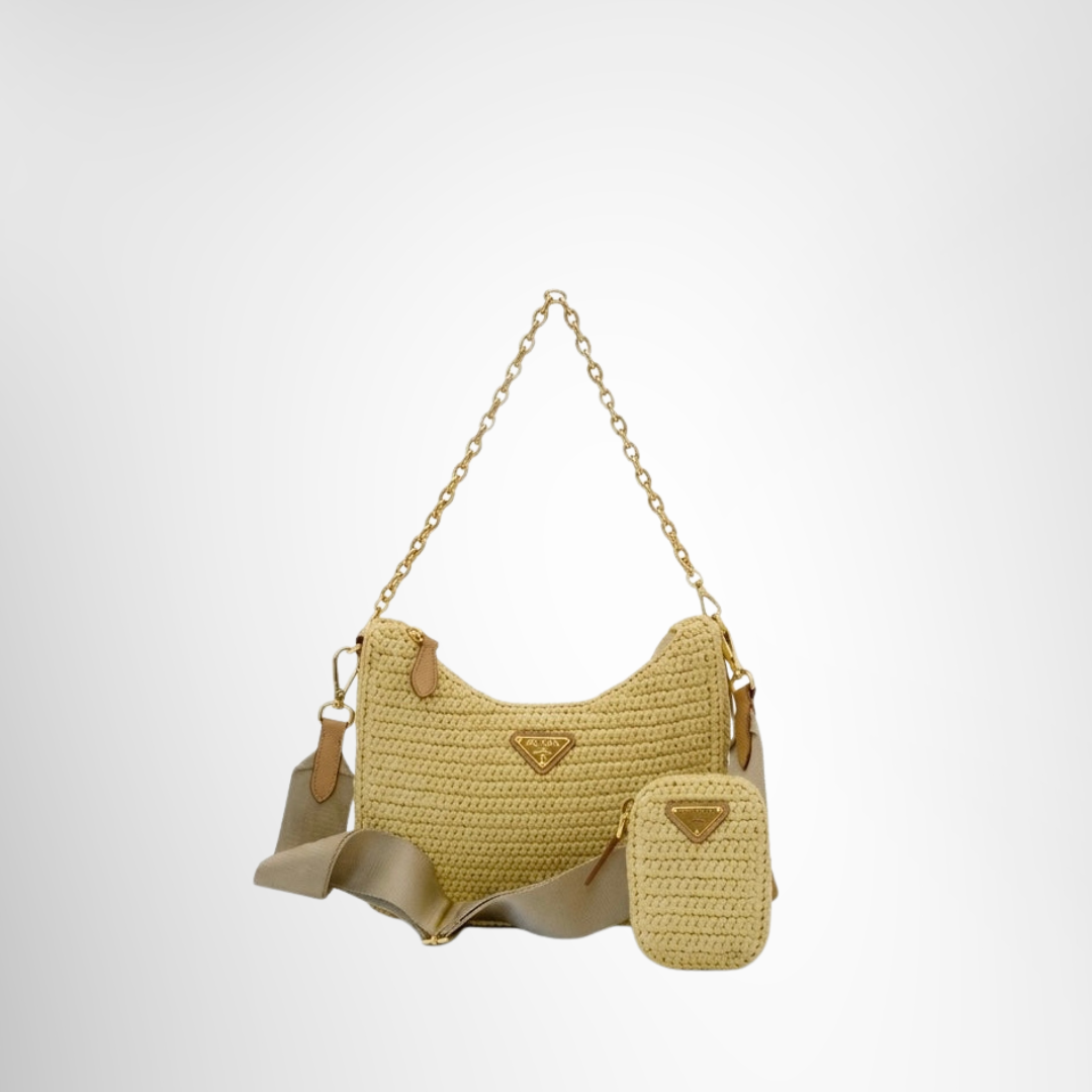 Prada Preowned Luxury Re-Edition 2005 Crochet Bag Front View