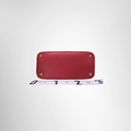 Prada Preowned Luxury Saffiano Lux Open Promenade Satchel Bottom View