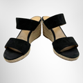 Prada Preowned Luxury Sandal Siera Espadrille Wedge Slide Sandal Front View 2