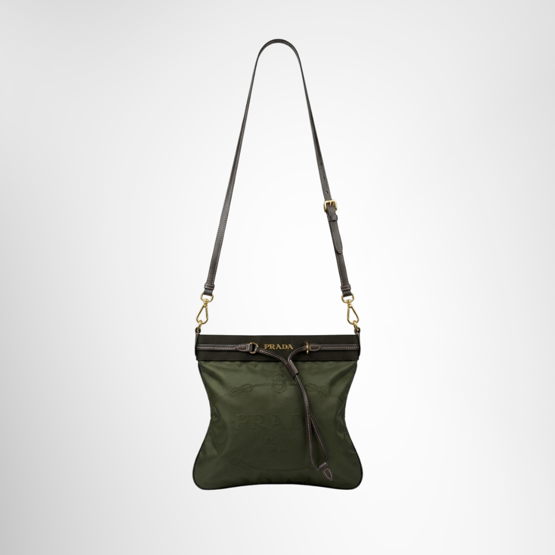 Prada Preowned Luxury Tessuto Canapa Logo Crossbody Bag Front Page - Antonio & Co.