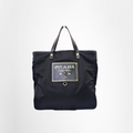 Prada Preowned Luxury Tessuto Logo Oro Tote Bag Front Page