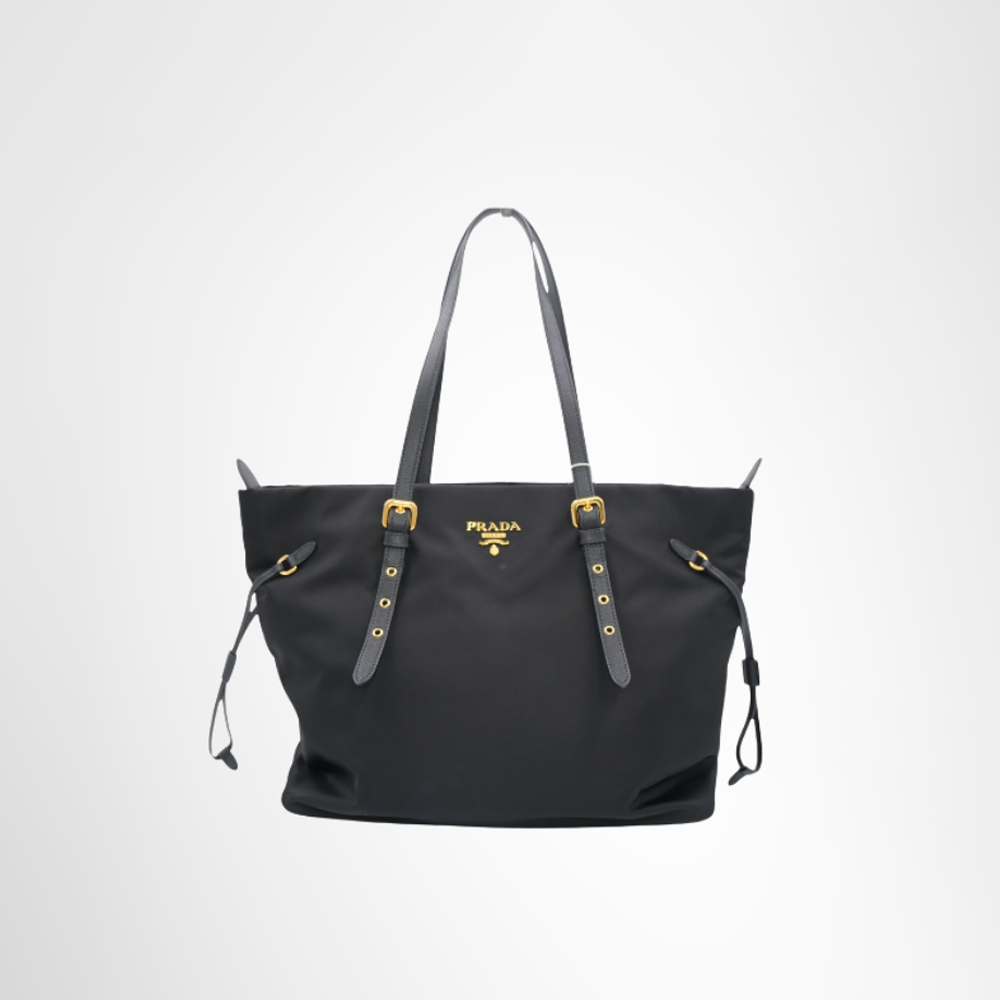 Prada Preowned Luxury Tessuto Shopping Tote Front Page