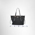 Prada Preowned Luxury Tessuto Shopping Tote Front View