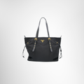Prada Preowned Luxury Tessuto Shopping Tote Front View 1