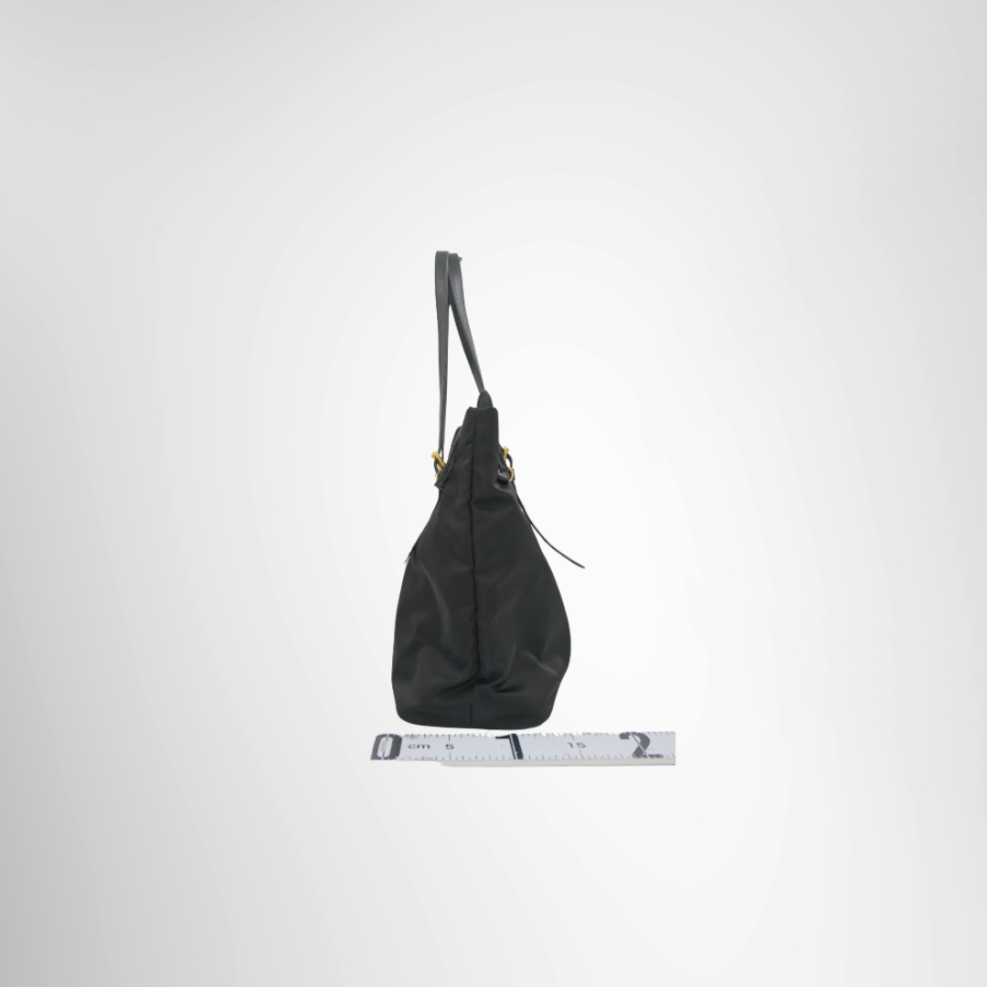 Prada Preowned Luxury Tessuto Shopping Tote Side View