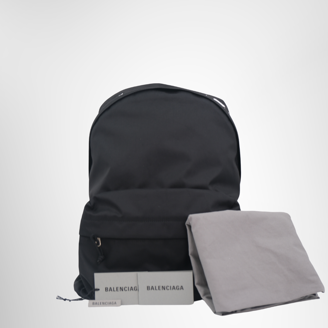 Logo Embroidered Canvas BackPack