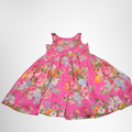 Ralph Lauren Cotton Floral Sateen Dress Size 16 – Pre-Owned Luxury Apparel – Antonio & Co – Flat Front View