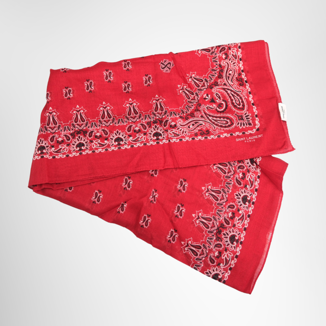Red Paisley Bandana
