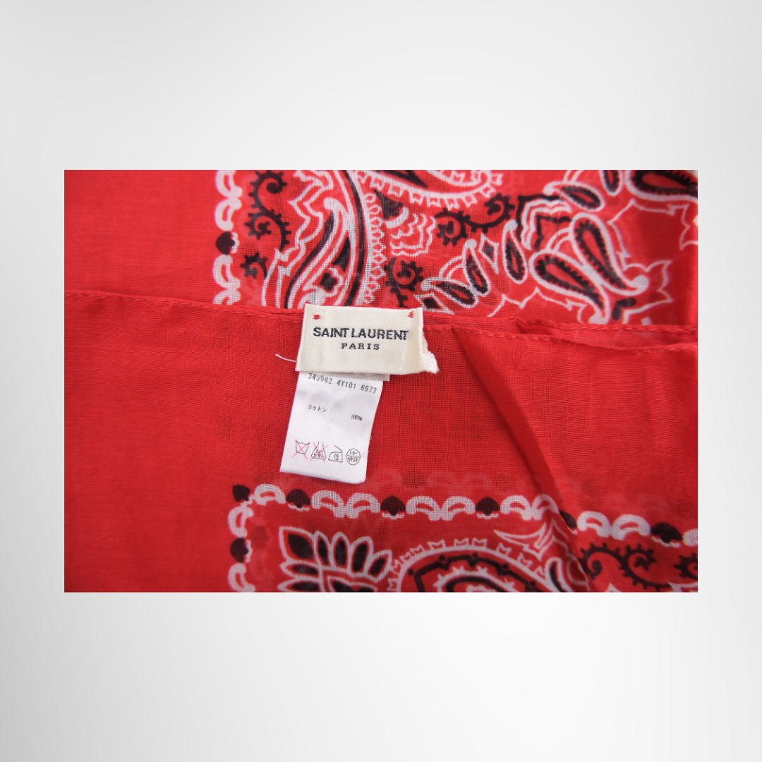 Red Square Cotton Bandana