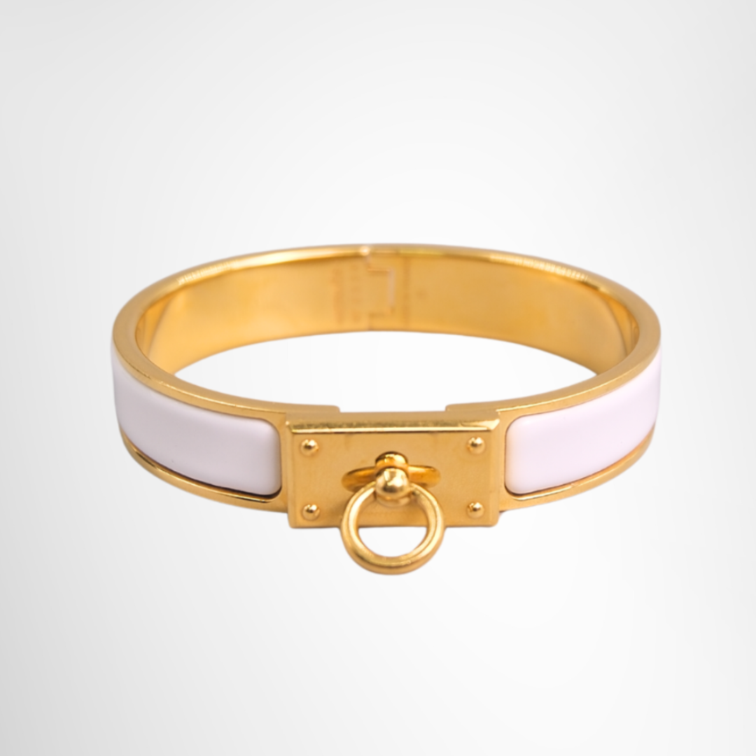Relap Saphir Swift Mecki Rivale Gold x White Bangle