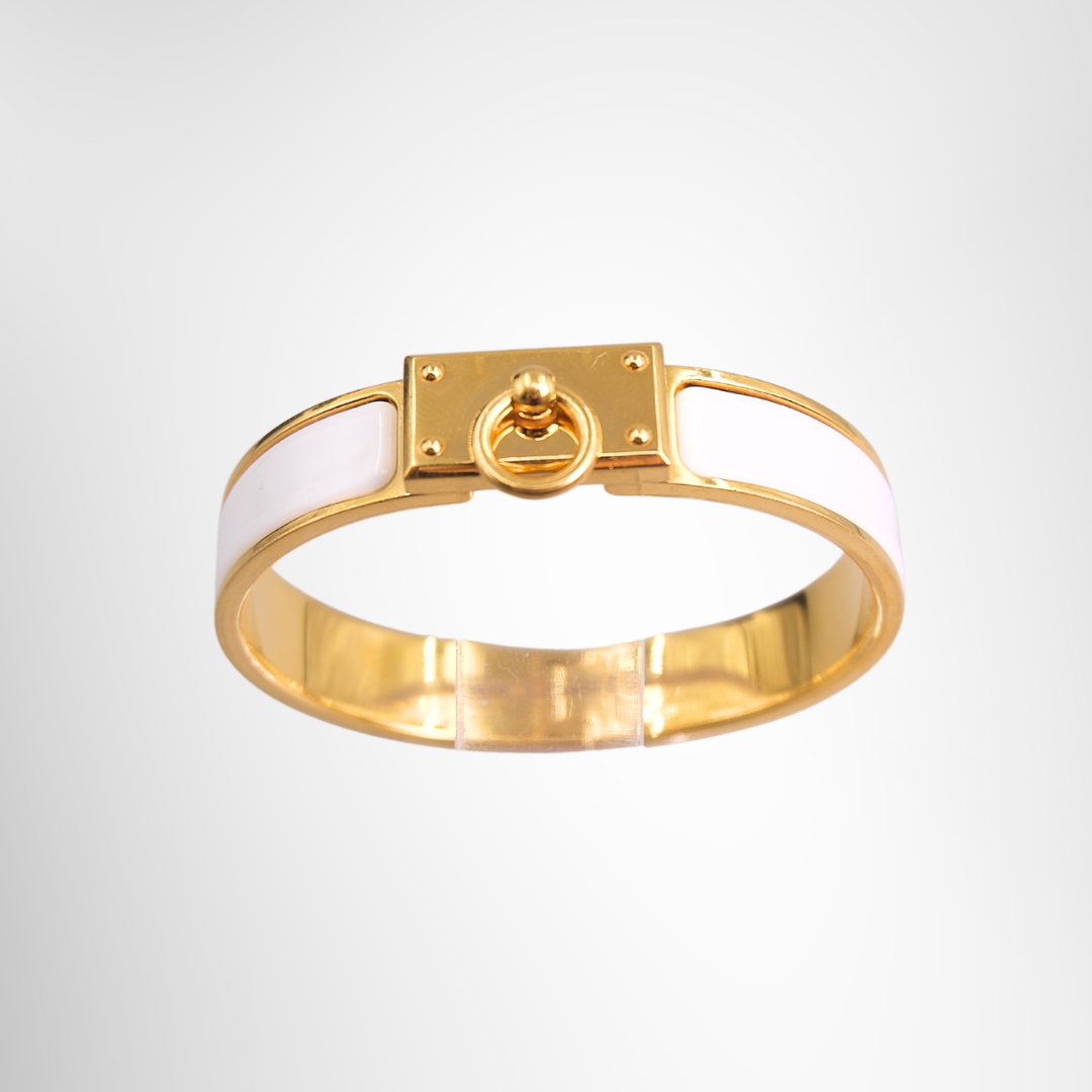 Relap Saphir Swift Mecki Rivale Gold x White Bangle