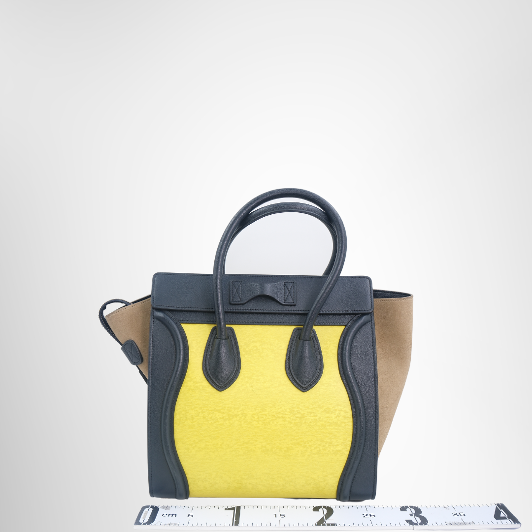 Tricolor Luggage Yellow