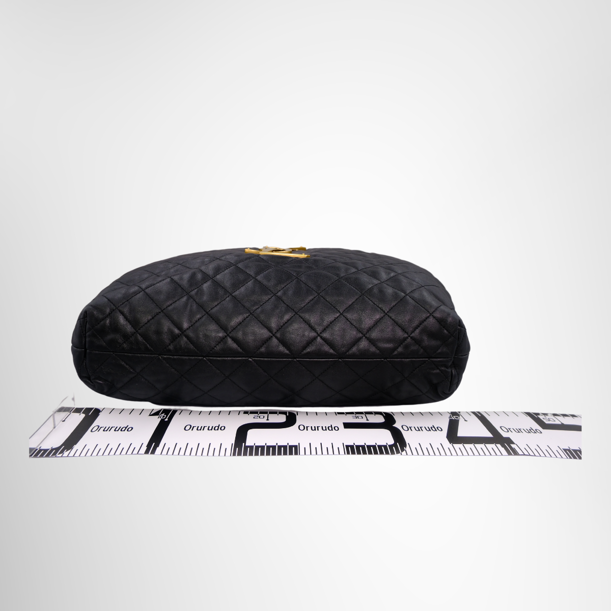 Saint Laurent Agal Quilted Leather Tote Bag – Black