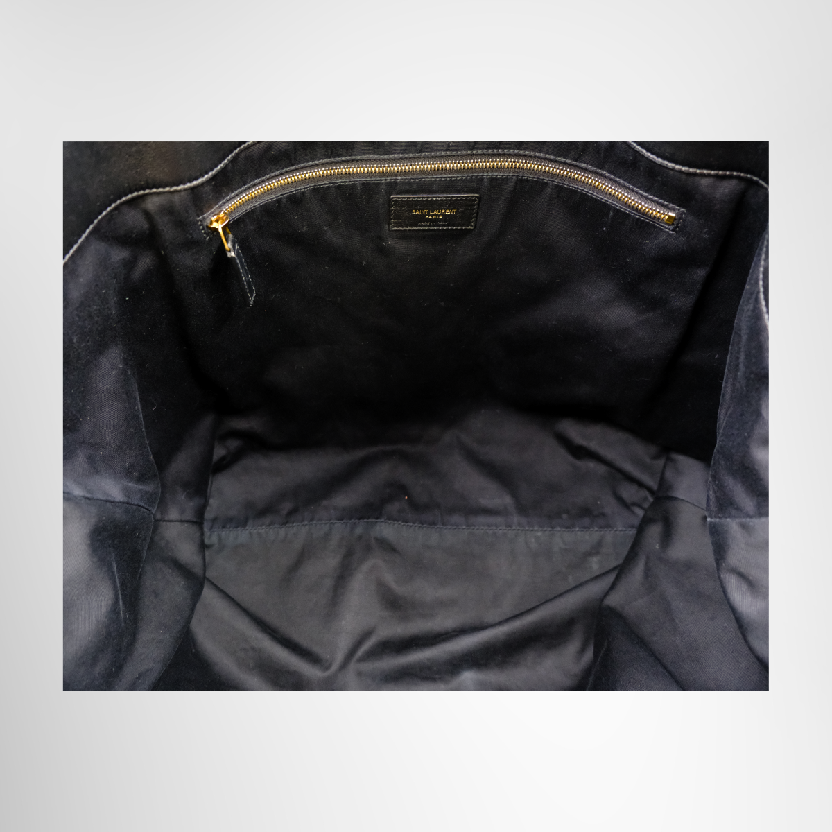 Saint Laurent Agal Quilted Leather Tote Bag – Black