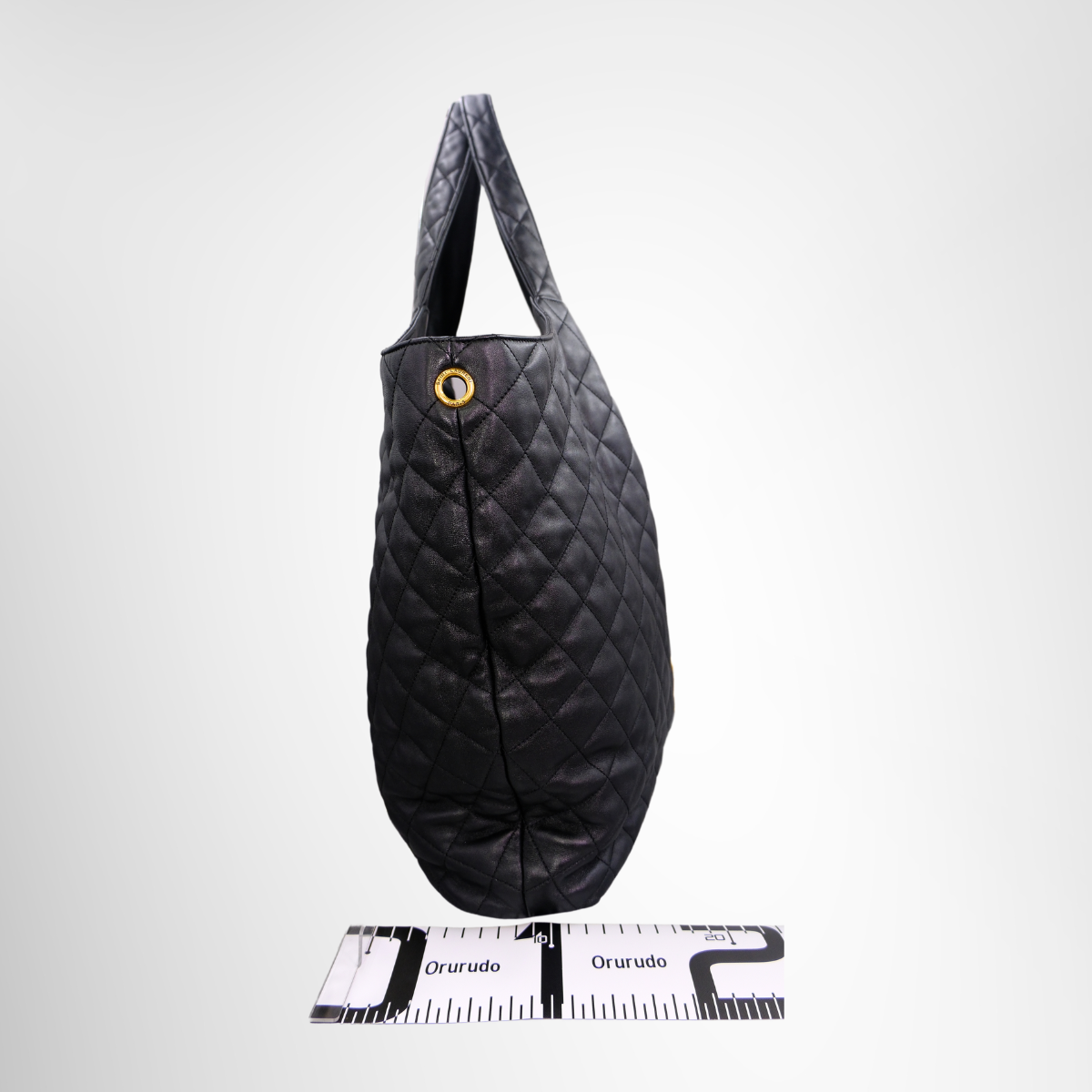 Saint Laurent Agal Quilted Leather Tote Bag – Black