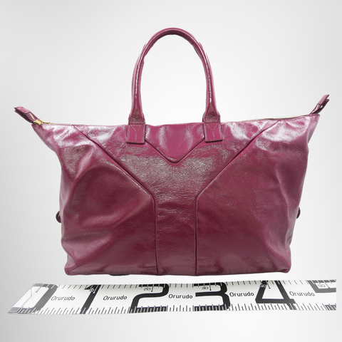 Yves Saint Laurent Easy Tote Bag in Fuchsia - Patent Leather