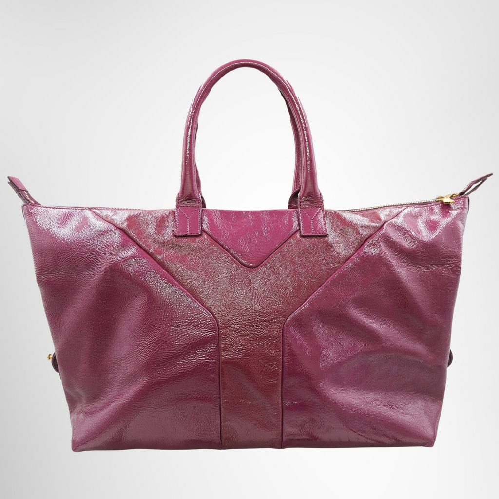 Yves Saint Laurent Easy Tote Bag in Fuchsia - Patent Leather
