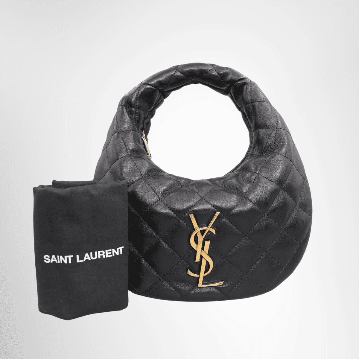 Saint Laurent Icarino Mini Bag in Quilted Nappa – Black