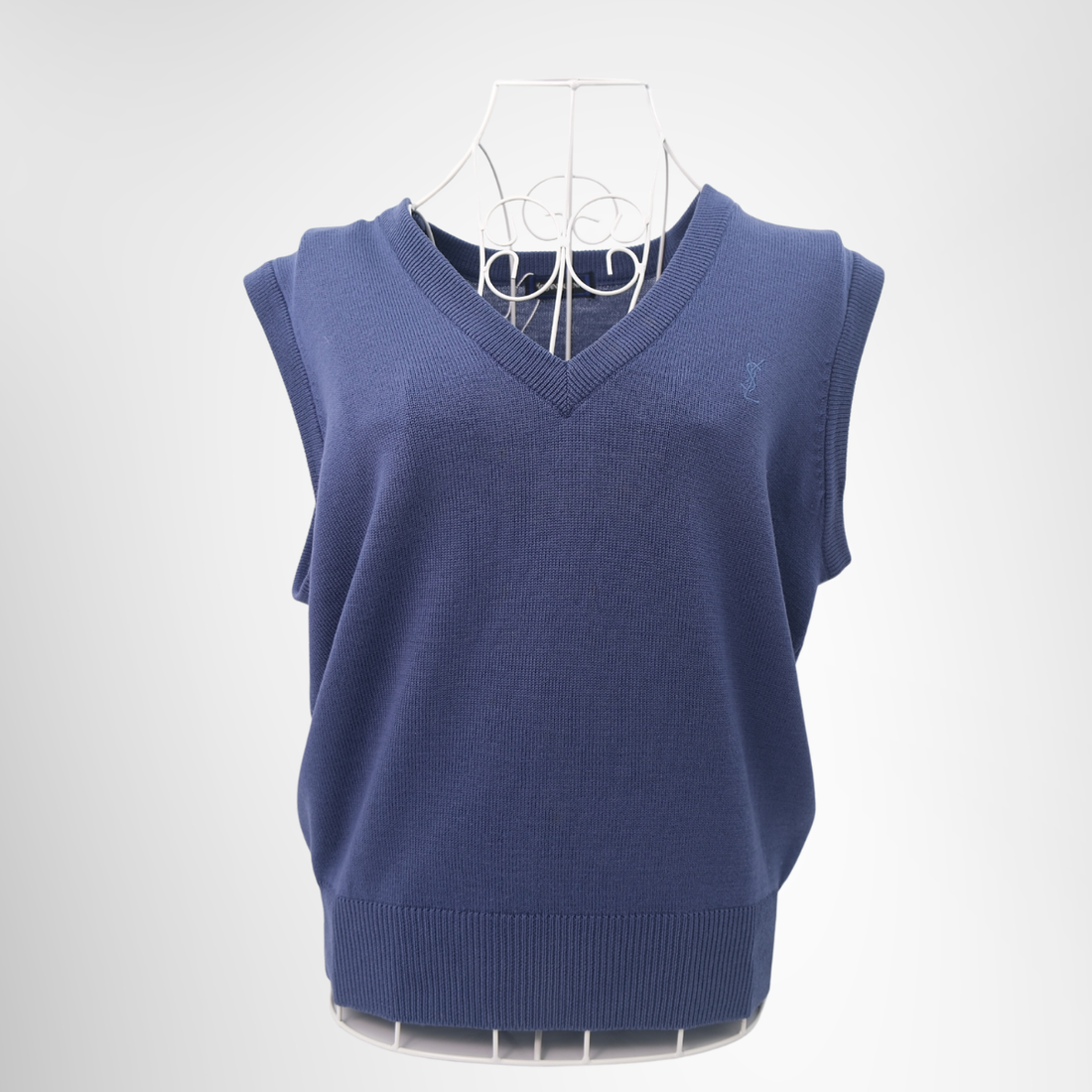 Saint Laurent V Neck Sweater Vest – Pre-Owned Luxury Apparel – Antonio & Co Front Page