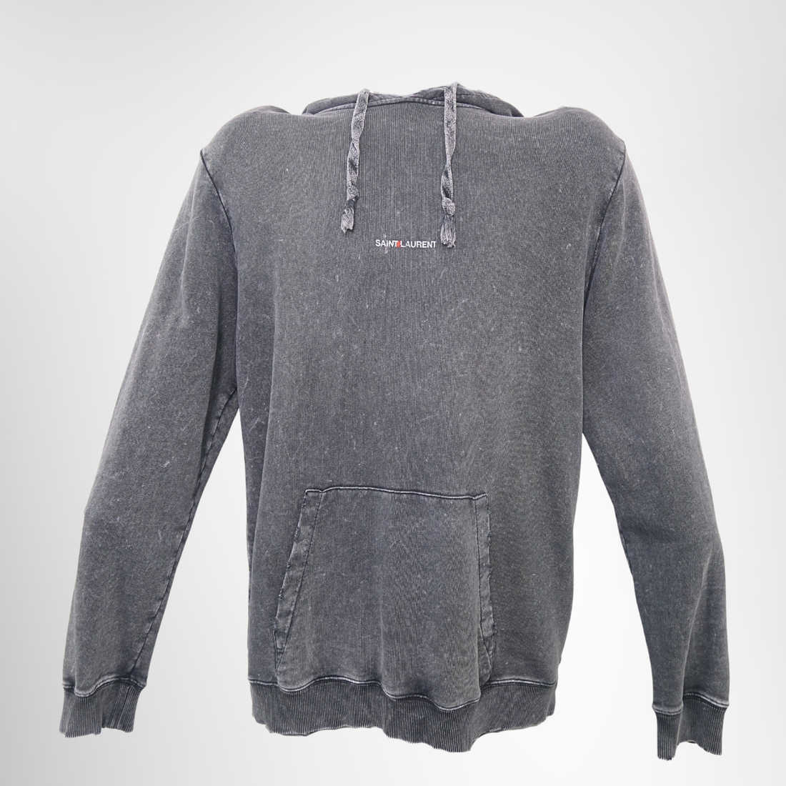Saint Laurent Washed Hoodie – Pre-Owned Luxury Brand Apparel – Antonio & Co Front Page