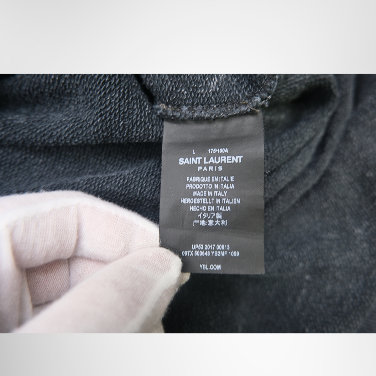 Saint Laurent Washed Hoodie – Pre-Owned Luxury Brand Apparel – Antonio & Co Tag 
