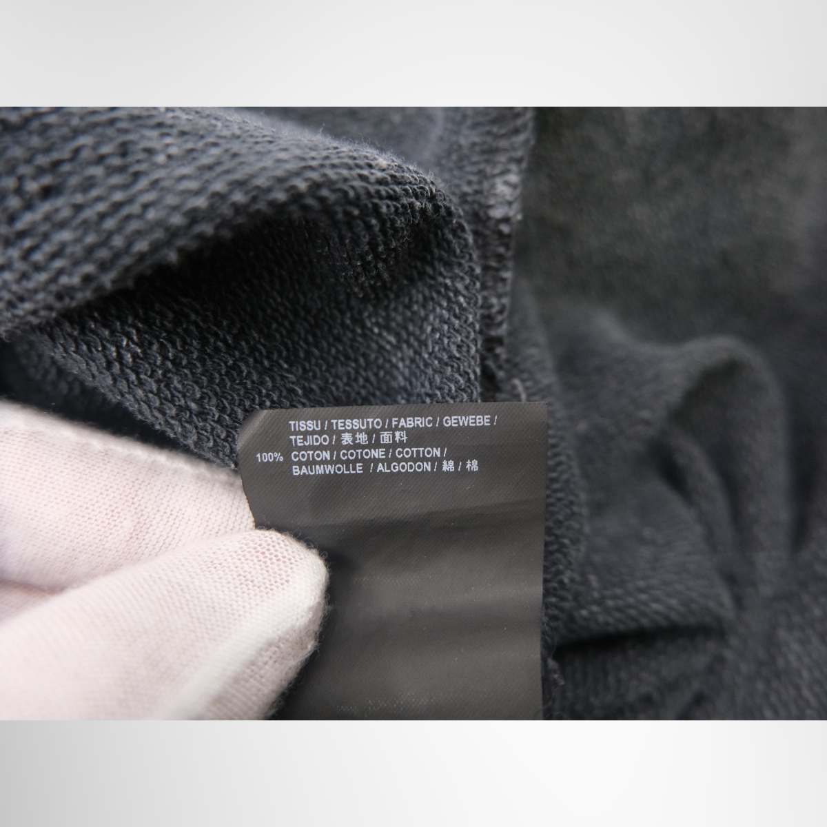 Saint Laurent Washed Hoodie – Pre-Owned Luxury Brand Apparel – Antonio & Co Tag 2
