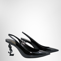 Saint Laurent PreOwned Luxury Slingback Pumps - Antonio & Co. Side View