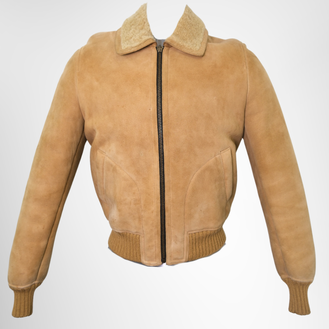 Suede Bomber Jacket