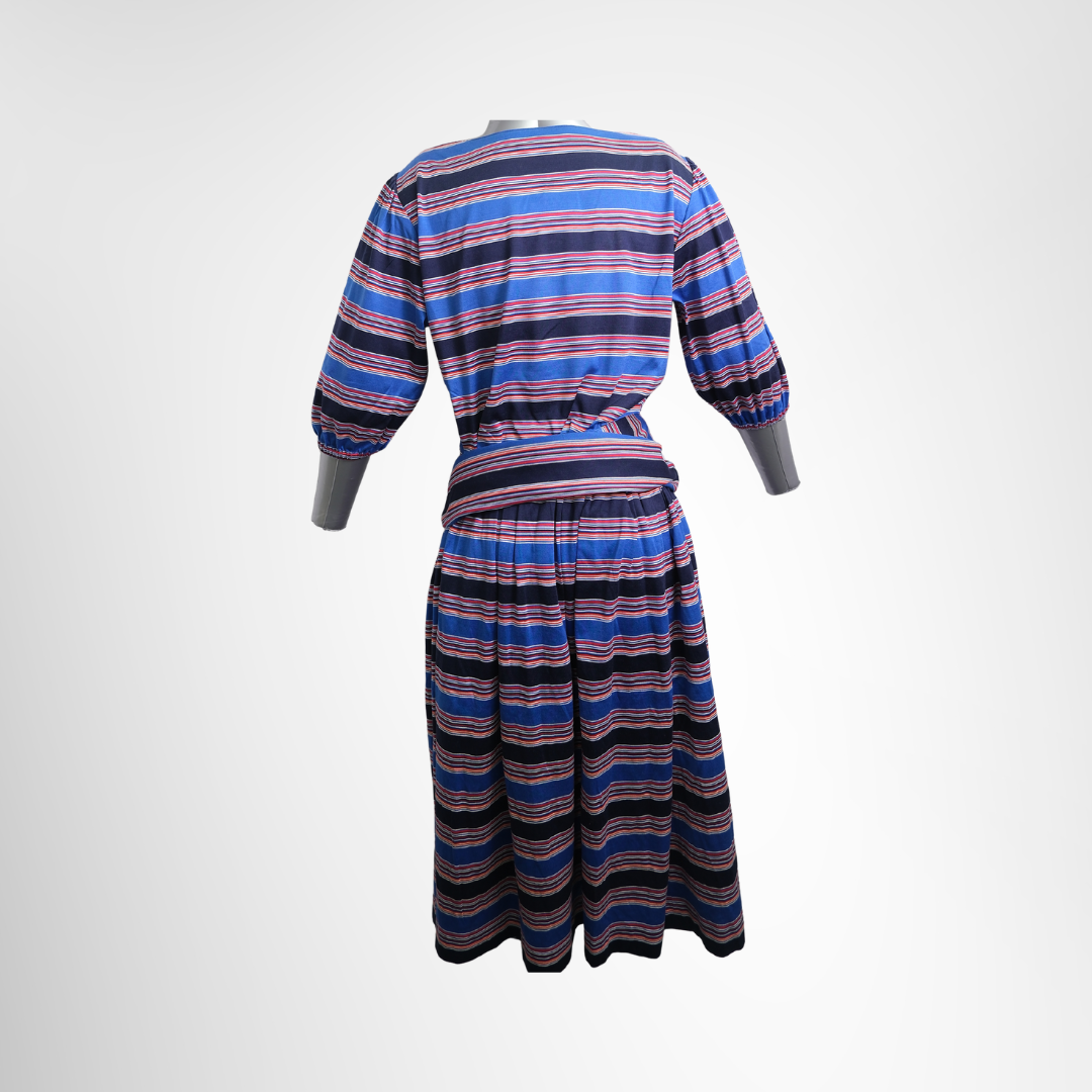 Saint Laurent Long Sleeve Top & Skirt Set – Pre-Owned Luxury Apparel – Antonio & Co – Back View