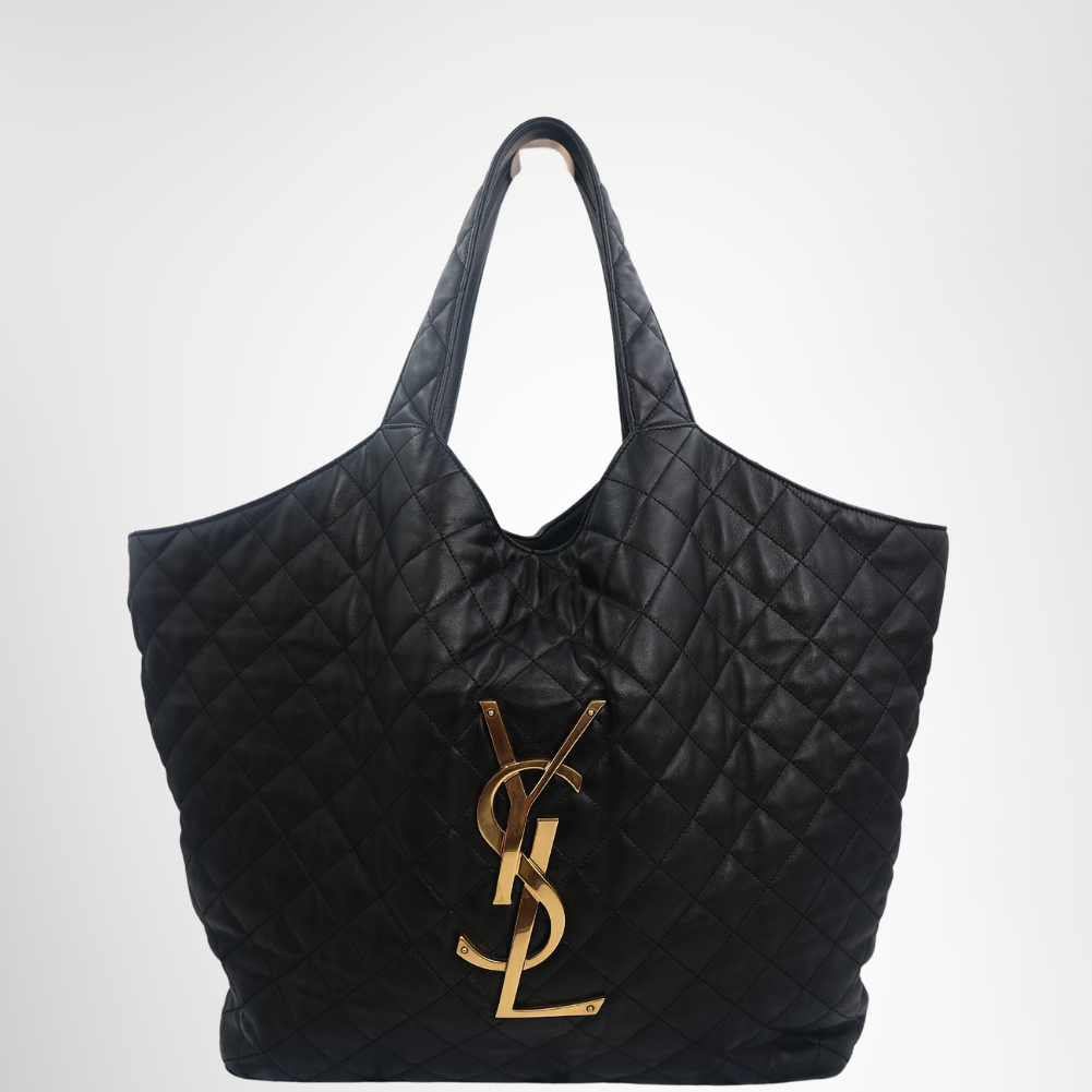 Saint Laurent Preowned Luxury Agal Leather Tote Bag Front Page - Antonio & Co.