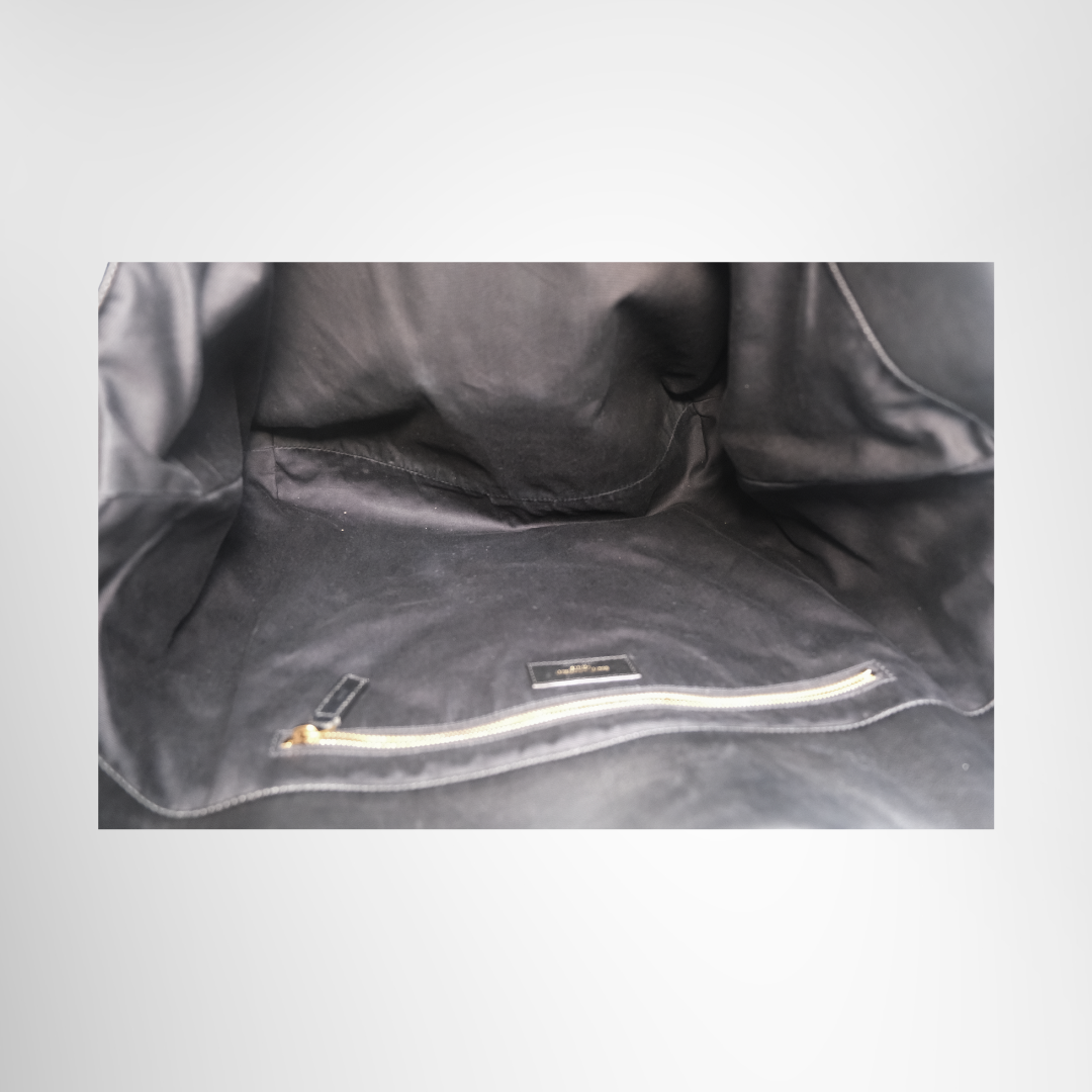 Saint Laurent Preowned Luxury Agal Leather Tote Bag Inside View - Antonio & Co.