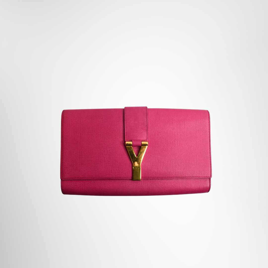 Saint Laurent Preowned Luxury Classic Y Ligne Clutch Front Page