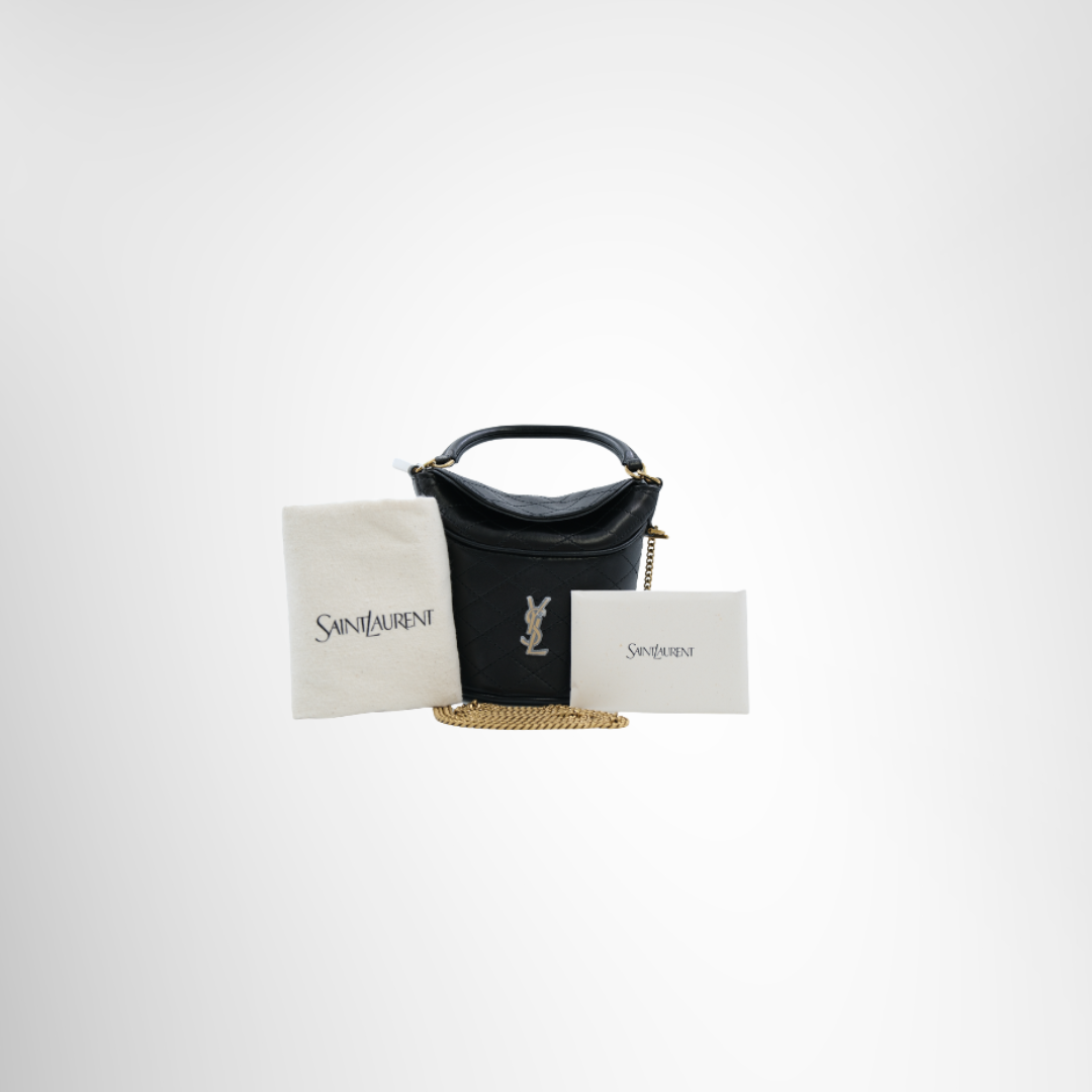 Saint Laurent Preowned Luxury Gaby Mini Bucket Bag Front Page