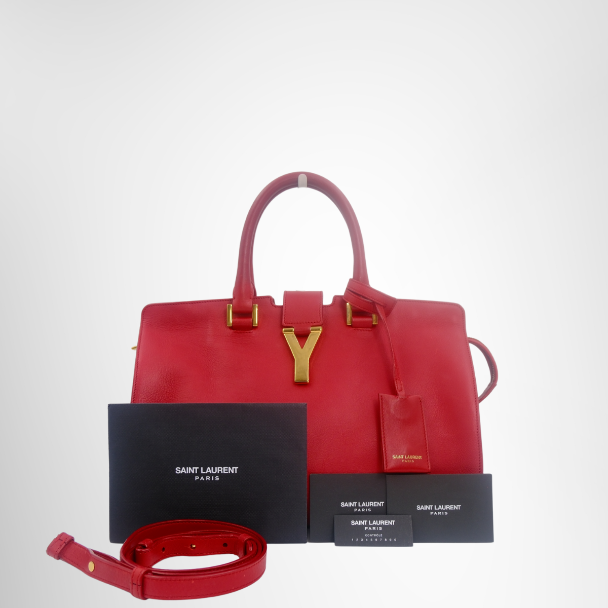 Saint Laurent Preowned Luxury Tassel Satched Cabas Bag Strap and Booklet - Antonio & Co.