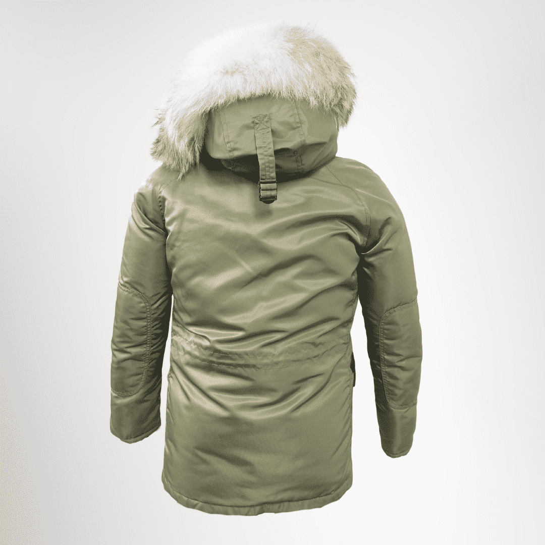 Golden Fleece Spiewak & Sons Hooded Parka – Olive Green, Size XS