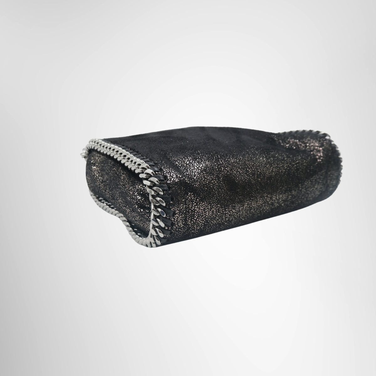 Stella McCartney Falabella Mini Metallic Tote Bag – Pre-Owned Luxury Brand Bag – Antonio & Co Left Corner View 
