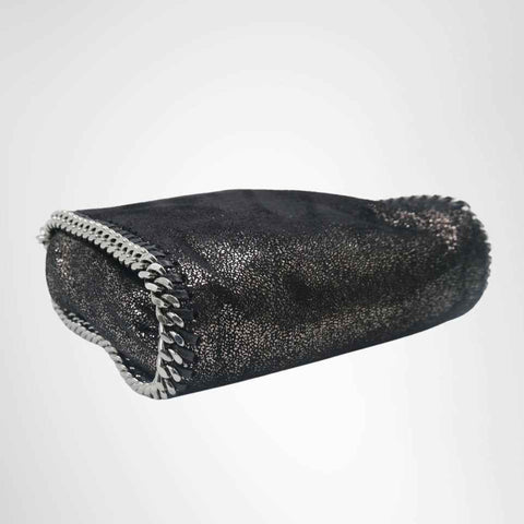 Stella McCartney Falabella Mini Metallic Tote Bag – Black / Silver