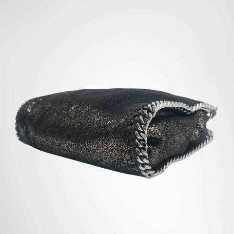 Stella McCartney Falabella Mini Metallic Tote Bag – Black / Silver