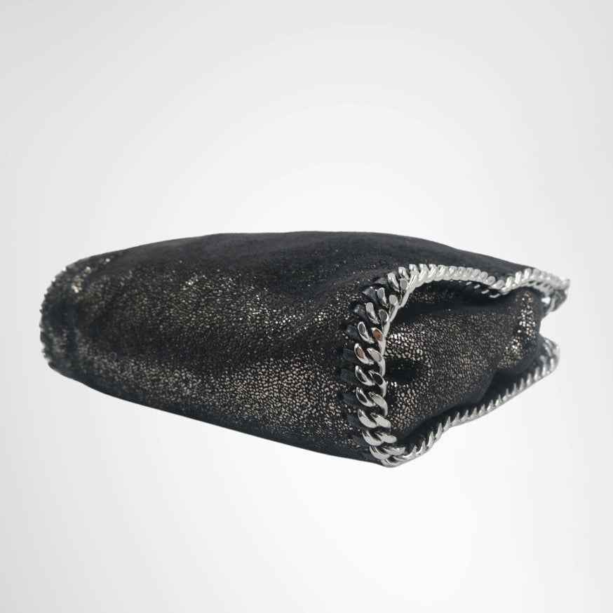 Stella McCartney Falabella Mini Metallic Tote Bag – Black / Silver