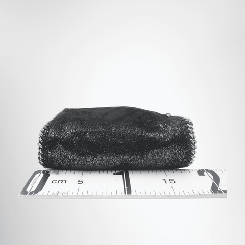 Stella McCartney Falabella Mini Metallic Tote Bag – Black / Silver