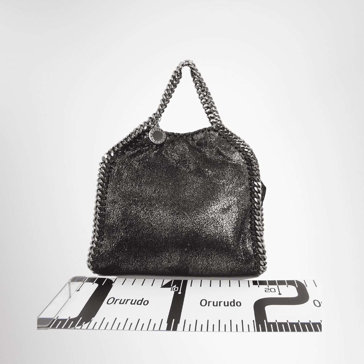 Stella McCartney Falabella Mini Metallic Tote Bag – Black / Silver